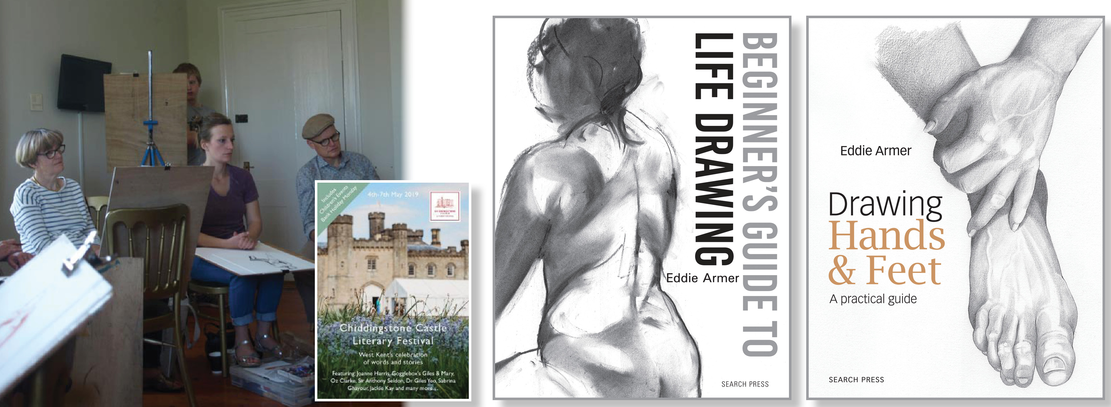 Eddie Armer - Life Drawing Workshops at Chiddingstone Literary Festival