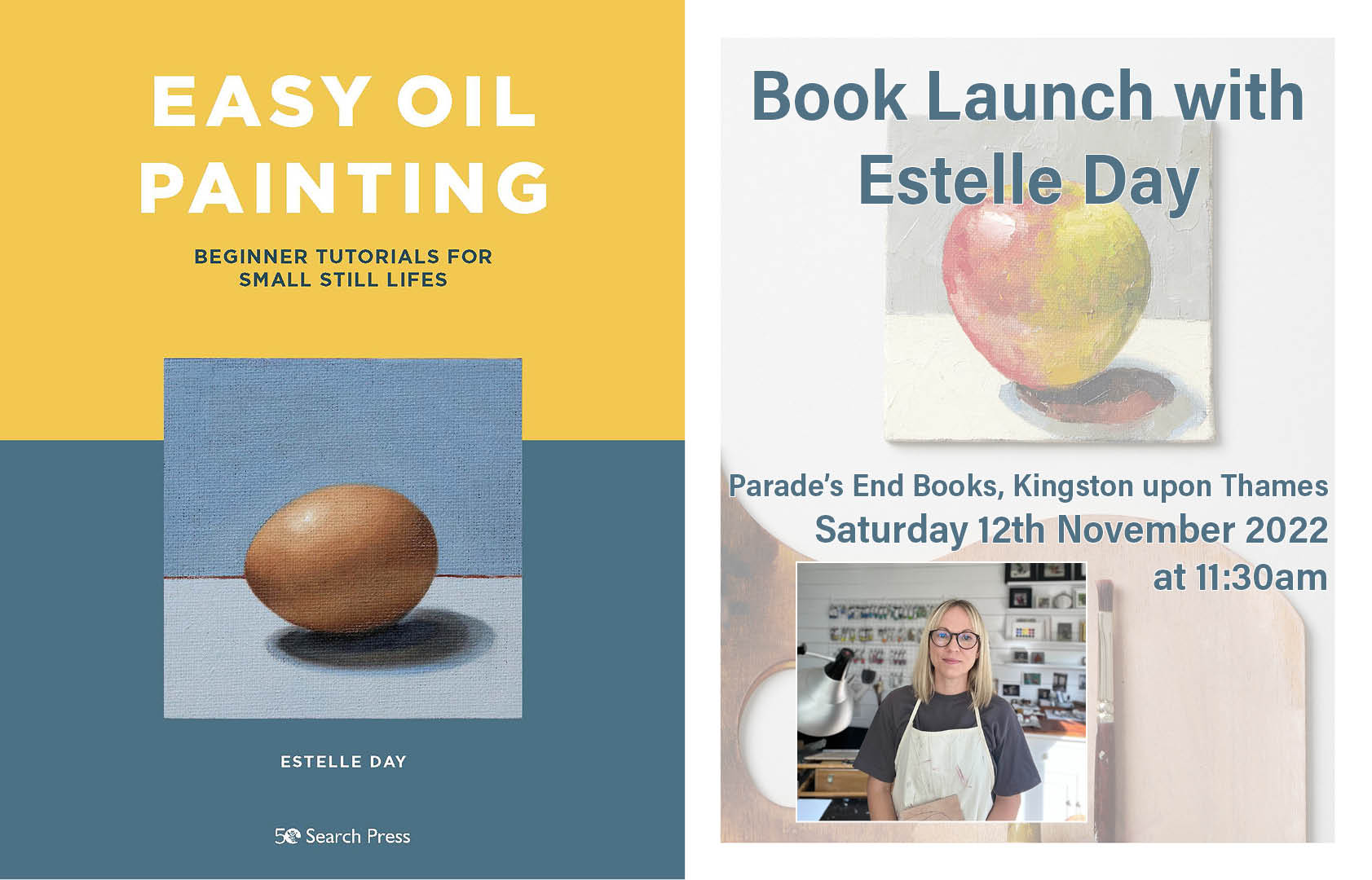 Easy Oil Painting Book Launch with Estelle Day – Parade's End Books