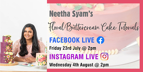 Neetha Syam's Floral Buttercream Cake Tutorials