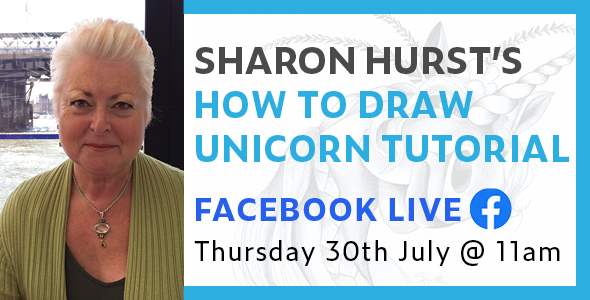 Sharon Hurst's How to Draw Unicorn Tutorial