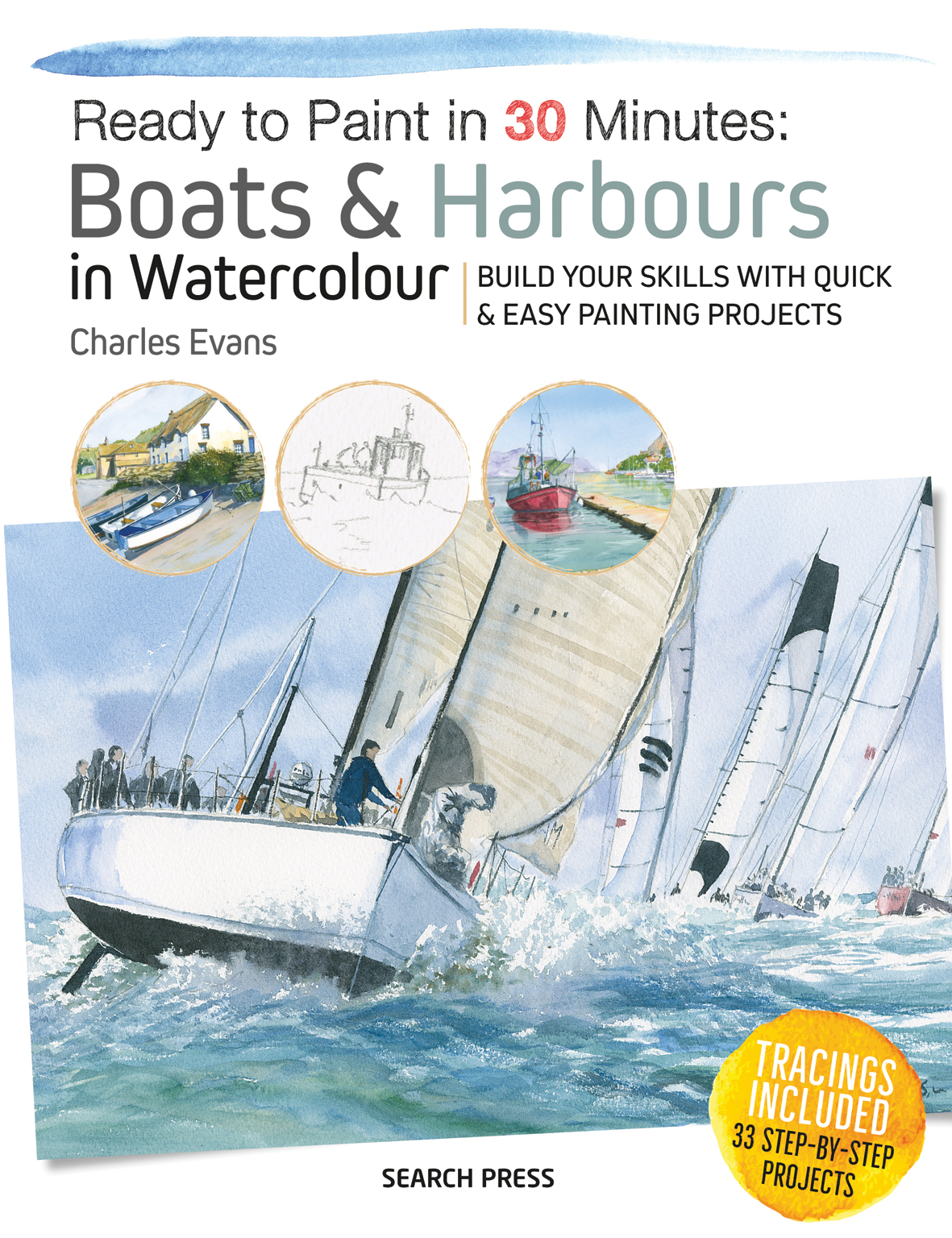 Ready to Paint in 30 Minutes: Boats & Harbours in Watercolour cover