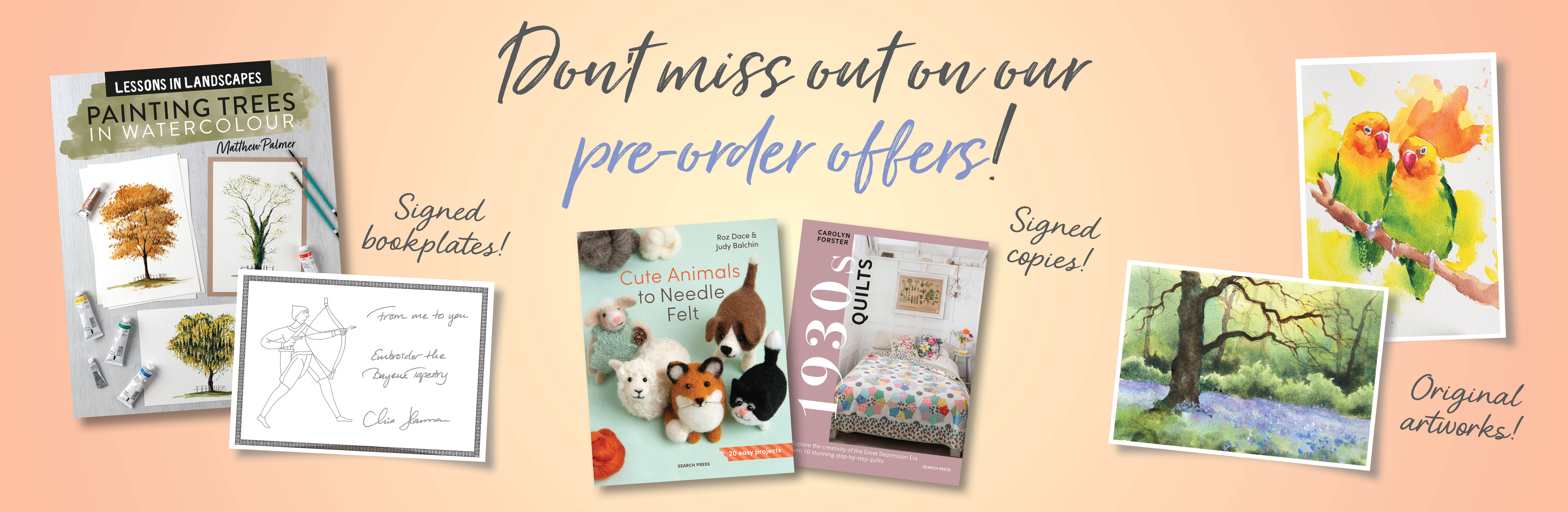 Pre-Order Offers: Signed bookplates, signed books and original artworks!