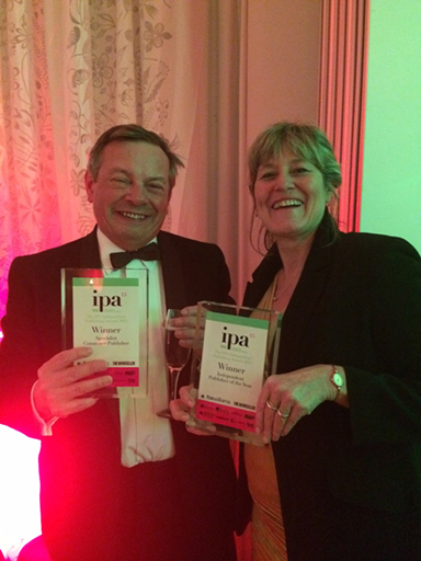 Martin & Caroline Winning Publisher of the Year 2011