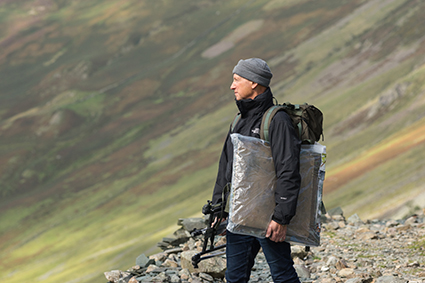 Robert on location at Honister Pass, Borrowdale in The Lake District
