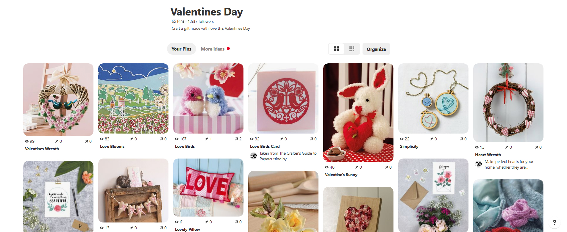Valentine's Pinterest board