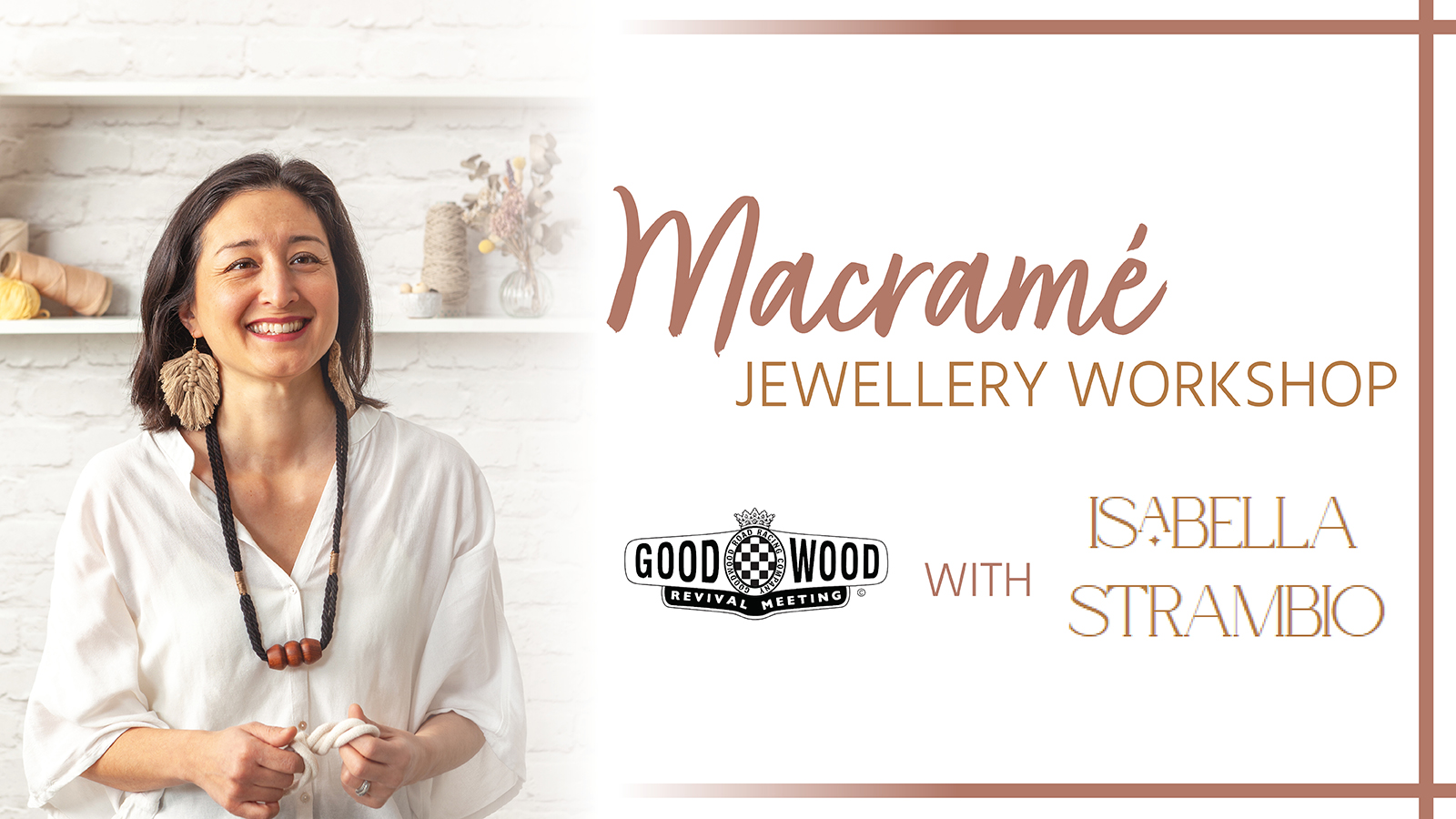 Macramé Jewellery Workshop at Goodwood Revival