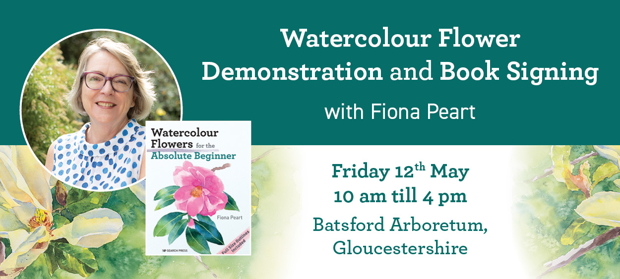 Watercolour Flower Demonstration and Book Signing with Fiona Peart