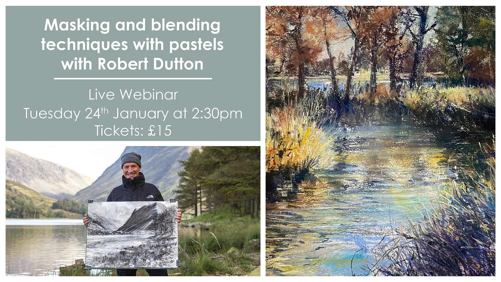 Masking and blending techniques with pastels with Robert Dutton