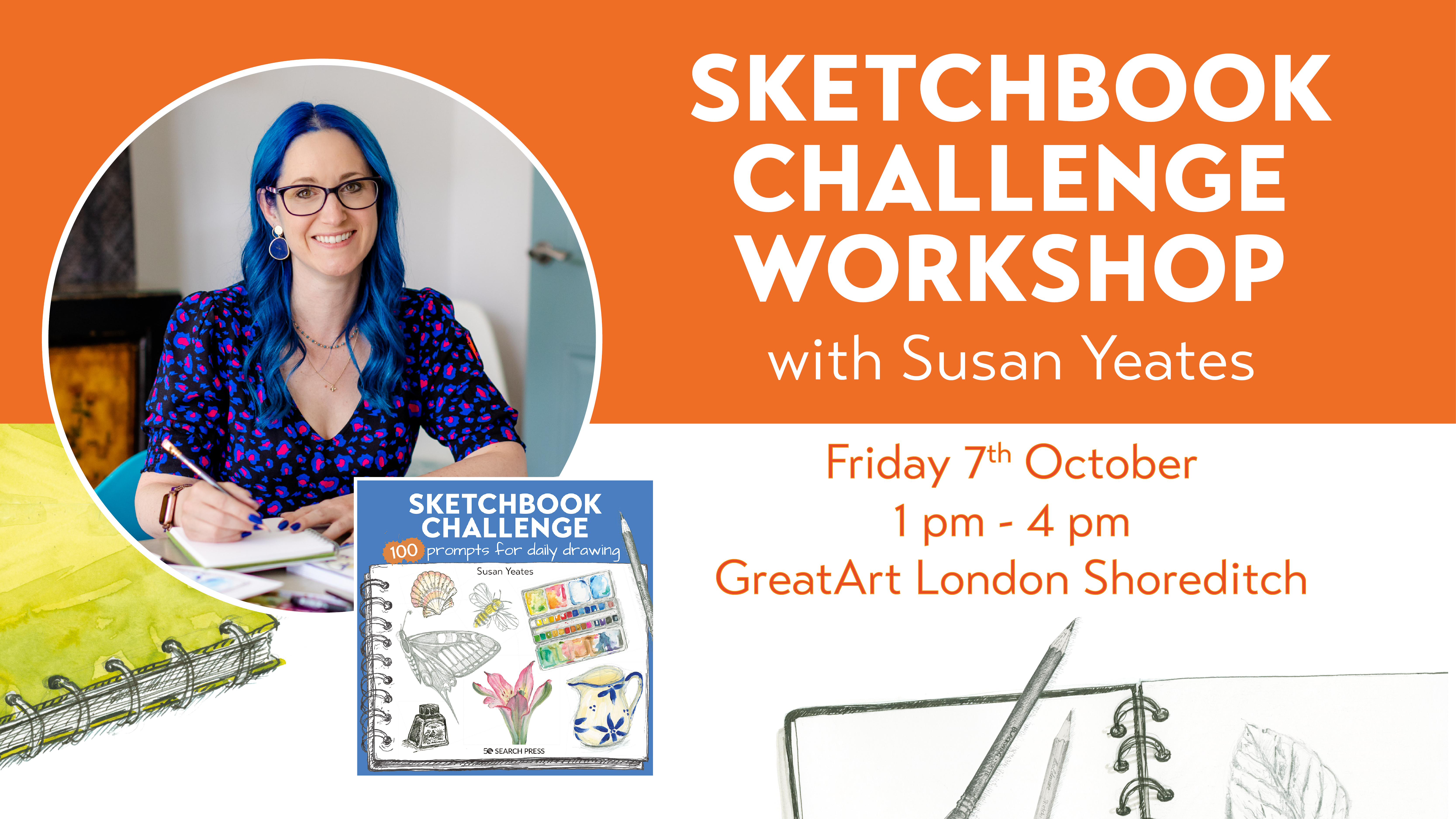 Sketchbook Challenge Workshop with Susan Yeates